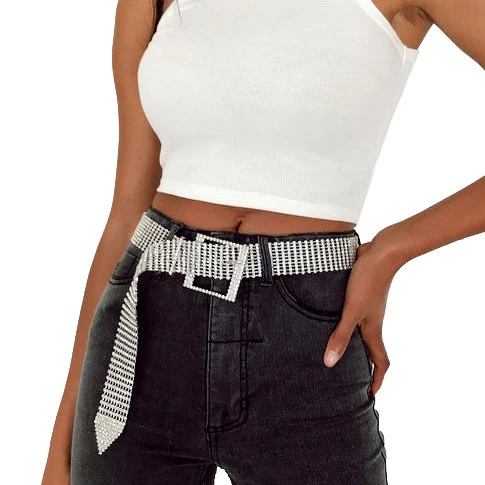 2021 Fashion Custom  Buckle Woman Rhinestone Waist Belt, rhinestone belt
