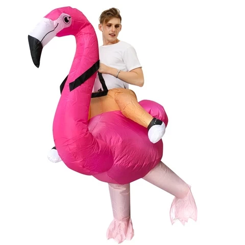 2021 New design funny inflatable animal costume inflatable Flamingo costumes For Adult