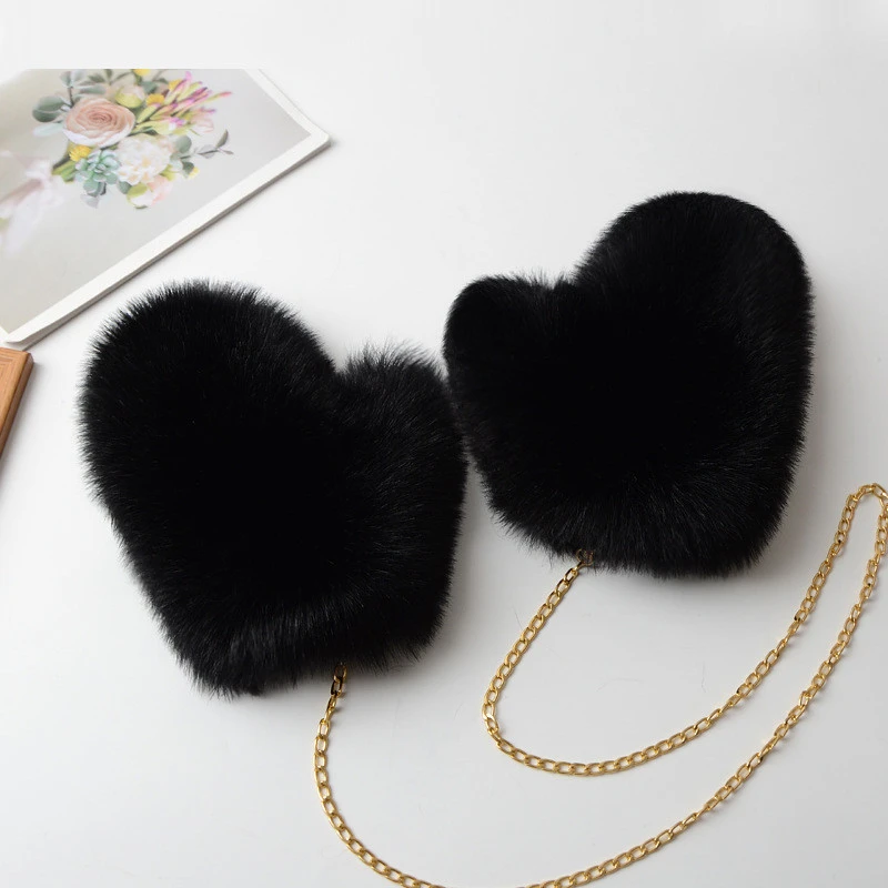 2021 new fashion warm Beautiful Ladies gilr solid color faux fur gloves custom fast shipping  artifical plush fur mittens