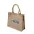 Import 2021 Summer trend jute tote bag burlap hemp shopping bag with PVC waterproof lining from Pakistan