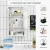 Import 2022 Flat Style six Drawers Wood Modern Cabinet Bathroom Sink Cabinet Set Standing Bathroom Waterproof Furniture from China