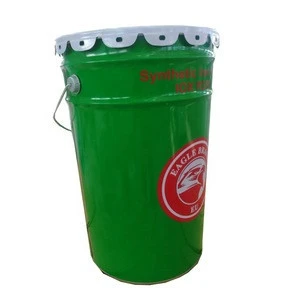 25 liter/litre stainless steel metal tin drum/pail/can/bucket/container with lock ring/hoop lid and