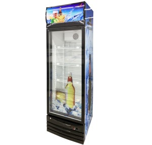 280-1200L Single double Glass Door Display Fridge Showcase Refrigerator