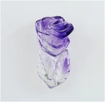 28.15cts 100% Natural Rutile Amethyst Gemstone Fancy Hand Carved 33*14mm Jewelry