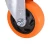 Import 3 Inch PVC Swivel Orange office Furniture Industry Caster Wheels from China