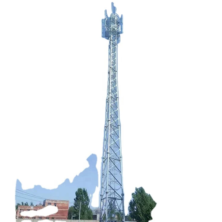 3-Leg Steel Tube Self Supporting Telecommunication Signal Wifi Gsm Cell Phone Telecom Tower