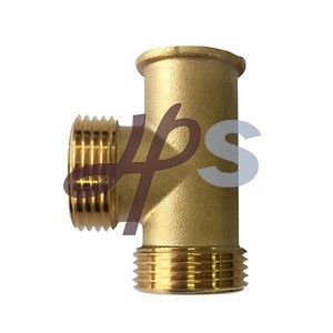 3 way brass fitting for floor heating system manifold parts