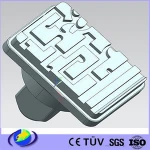 304 SS panel & computer keys electric rim lock for electronic lock by CNC manufacturing