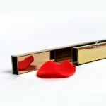 304/316 grade stainless steel brushed gold/rose gold  hotel ceramic tile trims u shape strips