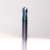 3.0RX2F HRC65 2 flutes carbide ball nose endmill precision cutting tools working on cnc milling machine