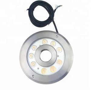 316 Stainless Steel ip68 waterproof DC12V 18W warm white outdoor underwater led boat lights