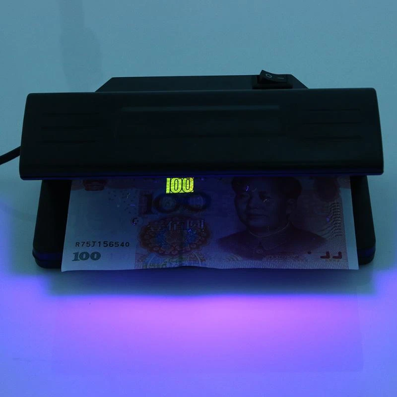 318 UV lamp light Money Tester euro Bill Multi Detector machine CE Banknote Currency Money Detector machine with uv Light