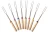 Import 32" Stainless Steel Extendable Marshmallow Roasting Sticks Wooden Handler Forks Shrink BBQ Telescoping Campfire Tools from China