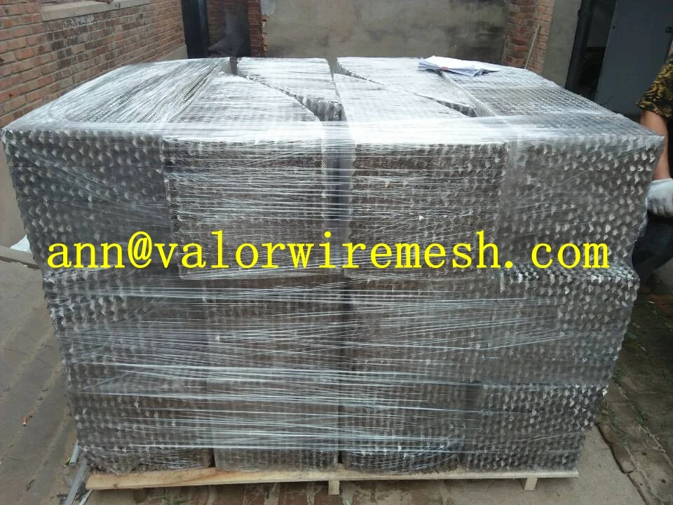 350Y metal structured packing, corrugated perforated plate pack