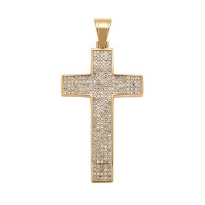 35467 xuping 24K color gold pendant, stainless steel cross pendant