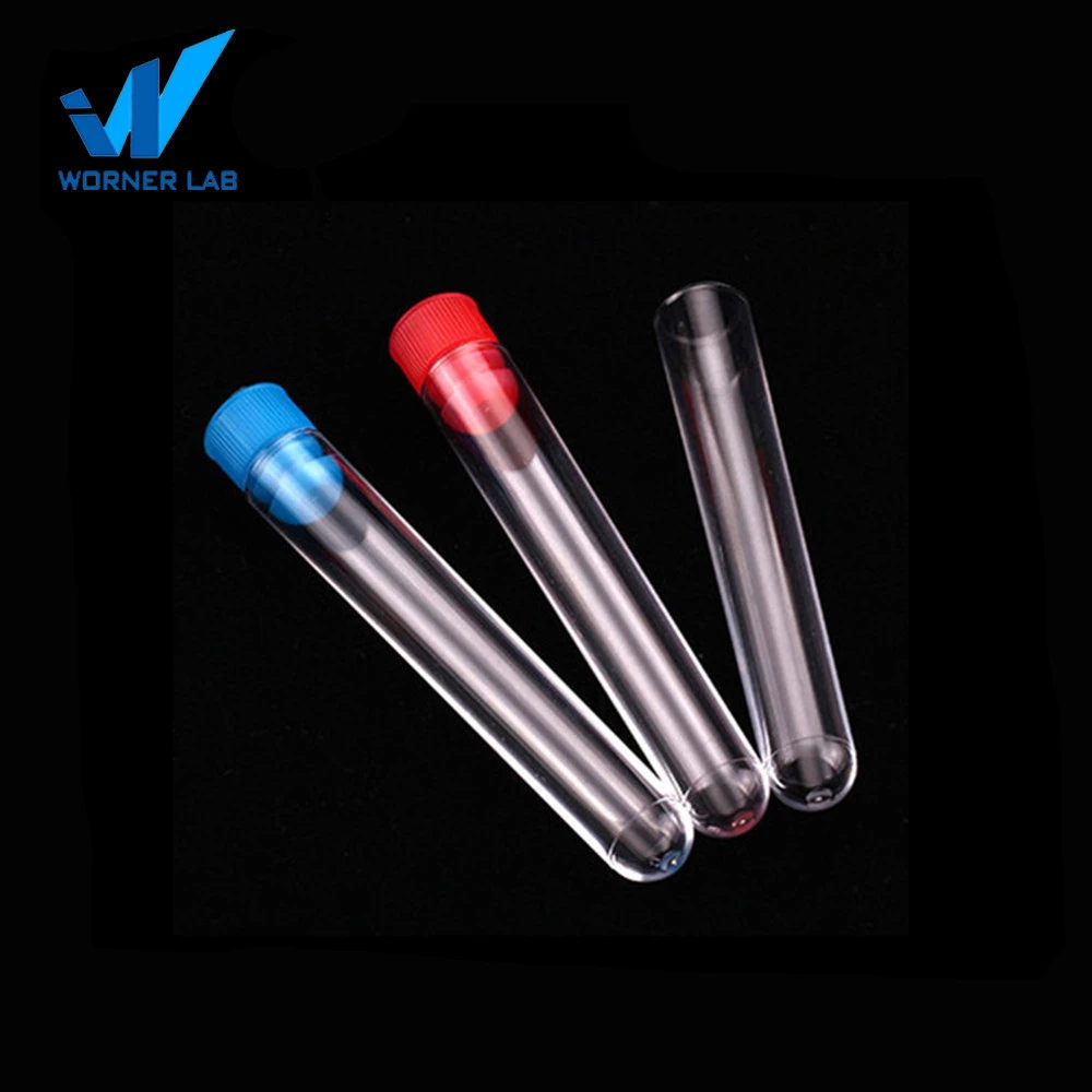 3.5ml 5ml 7ml 10ml 16ml 17ml 20ml 30ml 40ml Clear Plastic Test Tube With Lid