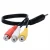 Import 3.5mm to 3RCA Female Audio Cable AV composite line  1-in-3 red yellow white color Stereo cable TV set top box video cable from China