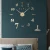 Import 3D DIY Large Wall Clock Modern Design Silent Wall Sticker Clock Acrylic Mirror Self adhesive Wall Clocks Living Room Home Decor from China