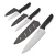 Import 3pcs pp handle non stick coating kitchen knife from China