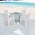 Import 4 Piece Table And Chairs Garden Sets Modern Patio Metal Frame Aluminium Furniture Outdoor Furniture Set from China