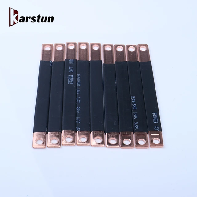 400a flexible flat busbar tinned insulated copper bus bar for batter pack