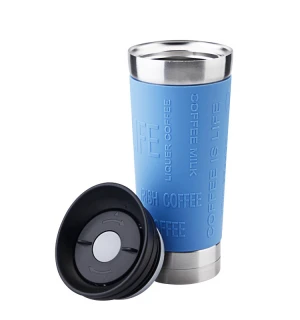 450ml Insulated travel coffee mugs tumbler cups drinkware with 360 degree lid