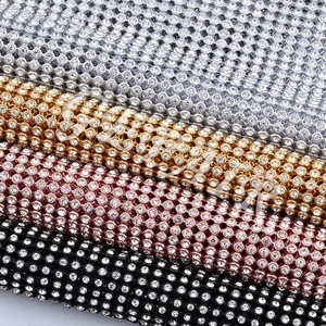 4mm Rhinestone Mesh Sheet for shoes and garments accessories