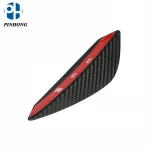 4PCS Fiber Car Spoiler Canards Fit Front Bumper Lip Splitter Fin Air Knife Auto