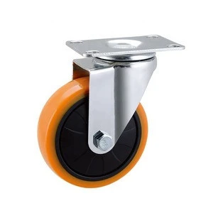 4&quot; Rotating PP Wheel Industrial Casters With Brake