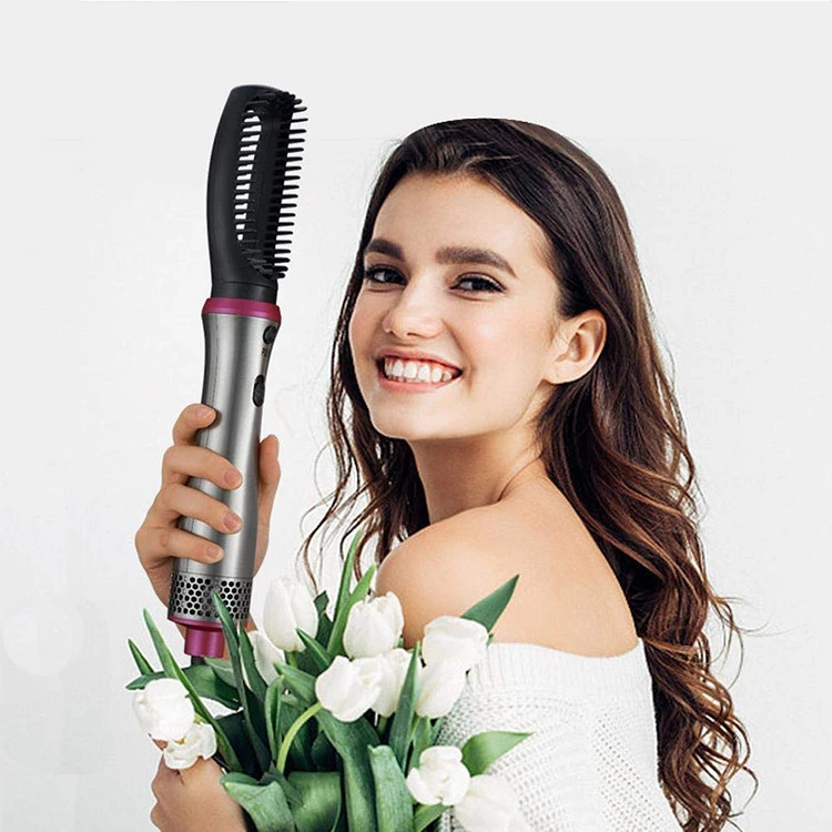 5 in 1 Negative Ion Volumizer Styling Electric Comb One Step Hair Dryer Hot Air Hair Straightening Brush Blow Dryer Comb