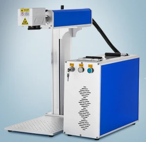 50w 100w fiber laser marking machine for ceramic gold and silver jewelry split laser marking machine