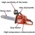 Import 52cc blue gasoline chain saw from China