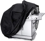 55 Inch Grill Cover, Waterproof Patio Outdoor BBQ Gas Grill Cover Barbecue Smoker Cover for Weber Char-Broil Brinkmann Holland