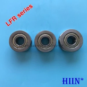 5MM track LFR50/5-4 KDD LFR50/5KDD-4 R50/5-4 U Groove Track Roller Bearings 5*16*7/8 mm (Precision double row balls) LFR bearing