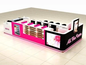 5x3 meters nail kiosk&amp;manicure kiosk&amp;pedicure kiosk with nail tables and nail polish display
