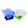 6 Cavity 100% Food Grade Bpa Free Diy 6 Grid Big Silicone Ice Cube Square Tray Mold Ice Cubes Tray