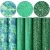 Import 6 pcs/set green series fine chunky glitter star mermaid faux leather sheets for bows and earrings diy making from China