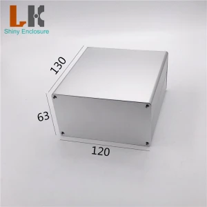 63*120*130mm Custom Aluminum Extrusion Box Split Aluminium  PCB Enclosure