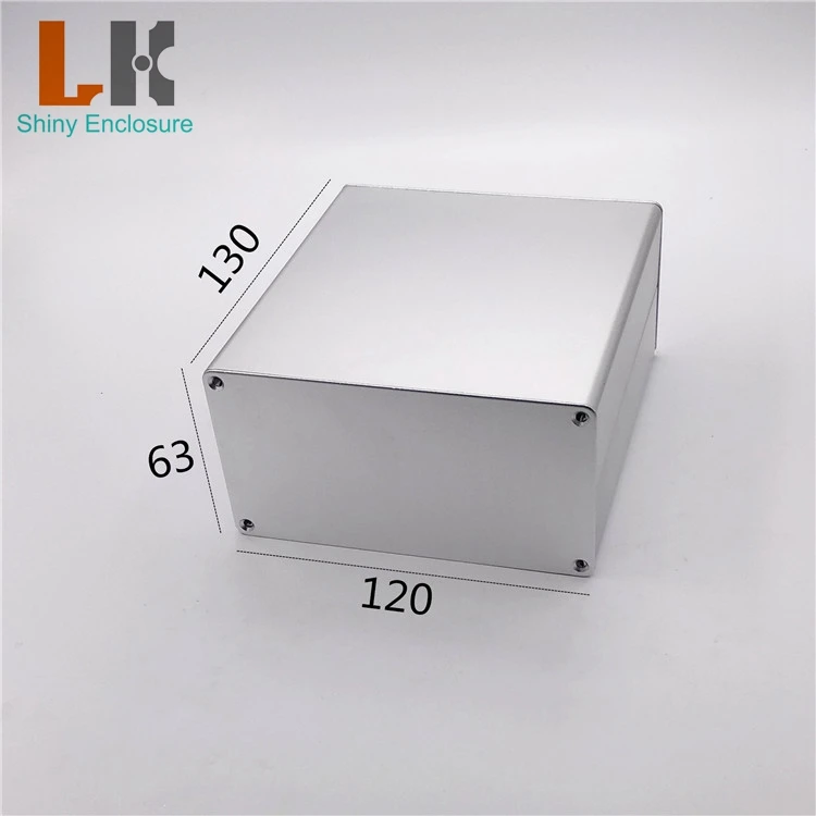 63*120*130mm Custom Aluminum Extrusion Box Split Aluminium  PCB Enclosure