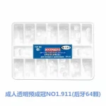 64Pcs Dental Material  Transparent Temporary Resin Precrown Crown