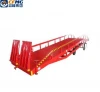 6ton 8ton 10ton 15ton best selling shandong new design used container loading dock yard mobile unloading ramp with 2 wheels