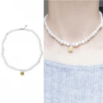 7-8mm Baroque Classic Natural Pearl Necklace Pearl Beads Necklace Women Jewelry