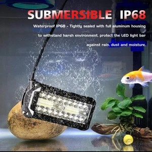 7 Inches LED Light Bar Submersible driving lights LED Pods Spot Flood Combo Beam OffRoad lights fog lights for Truck Trailer
