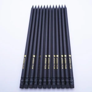 7 Sharpened black Wood HB Pencil with Eraser