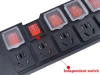 8-bit PDU with independent switch for each socket