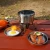 Import 8 pcs Stainless Steel Camping Cookware Set  with frying pan  camping pot from China