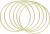Import 8inches metal golden hoops macrame rings  dream catcher rings for dream catcher and DIY crafts from China
