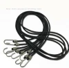 8mm black rubber strap with hooks/luggage strap bungee/elastic tie down strap