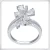 Import 925 silver butterfly finger ring with cz and rhodium plating from China