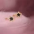 Import 925 Sterling Silver Black Star Round Circle Ear Ring Earings Gold Color Small Ear Piercing Hoops Earrings for Women from China